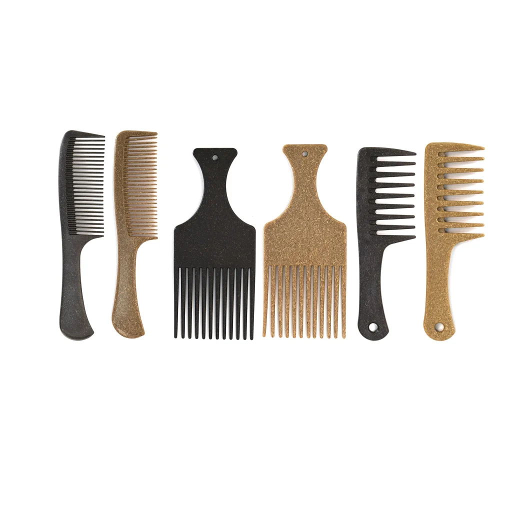 Customized eco-friendly comb series coconut shellscoffee grounds
