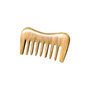 Portable Sandalwood Flat Comb