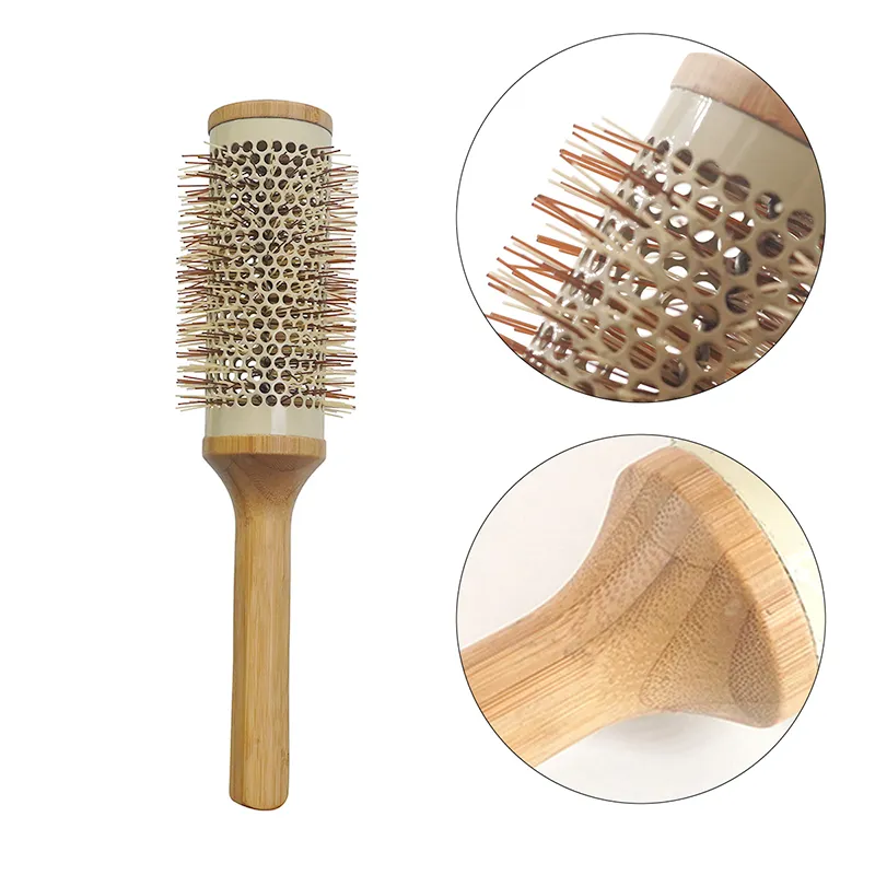 custom Wooden Round Hair Brush
