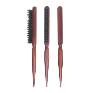 wooden boar bristle teasing brush