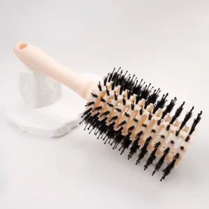 Customized one-piece plastic round hair brush