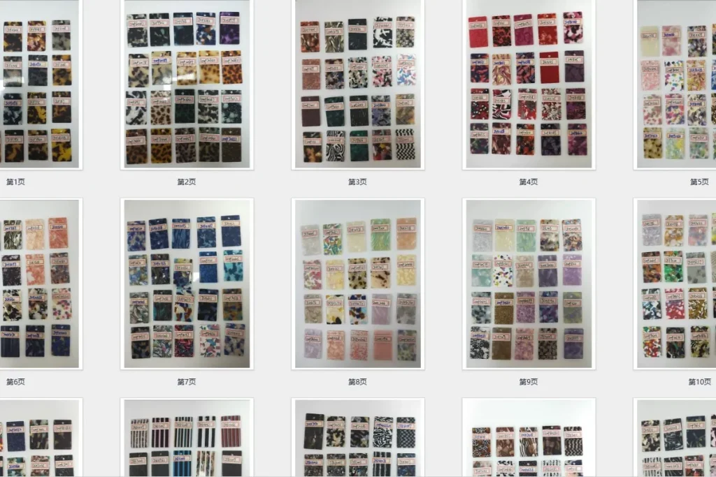 Acetate plate samples