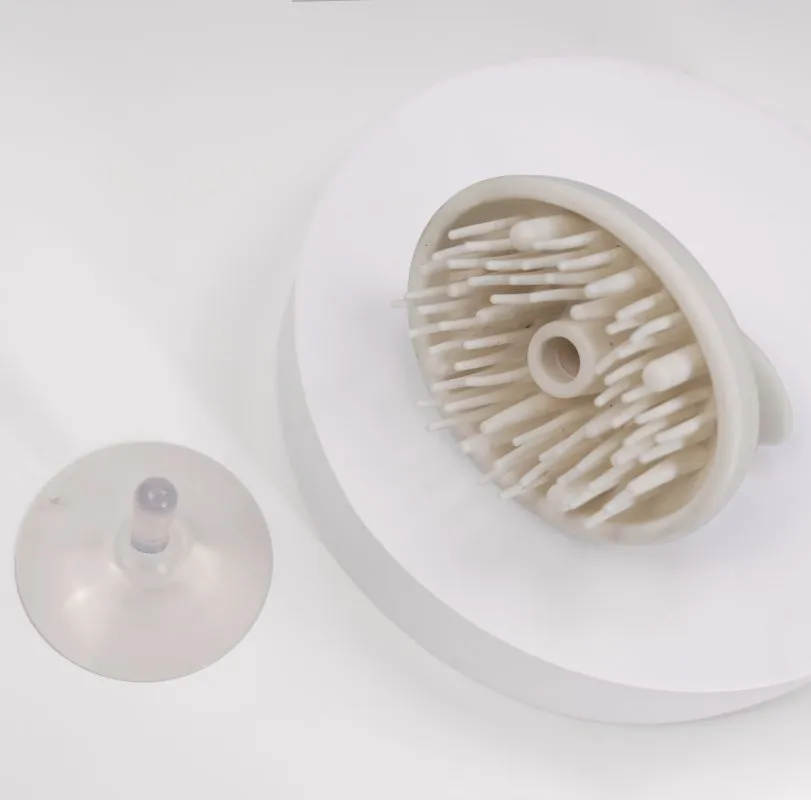 Hard bristle shampoo brush