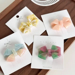 Acetate Bow Duckbill Hair Clips