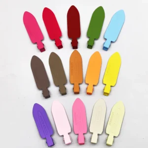 Colorful Metal No Crease Hair Clips Matte Painted Styling Accessories