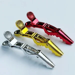 Plated Shiny Crocodile Hair Clips in Vibrant Colors