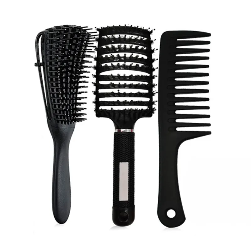 3 Pieces Teasing and Styling Brush Set