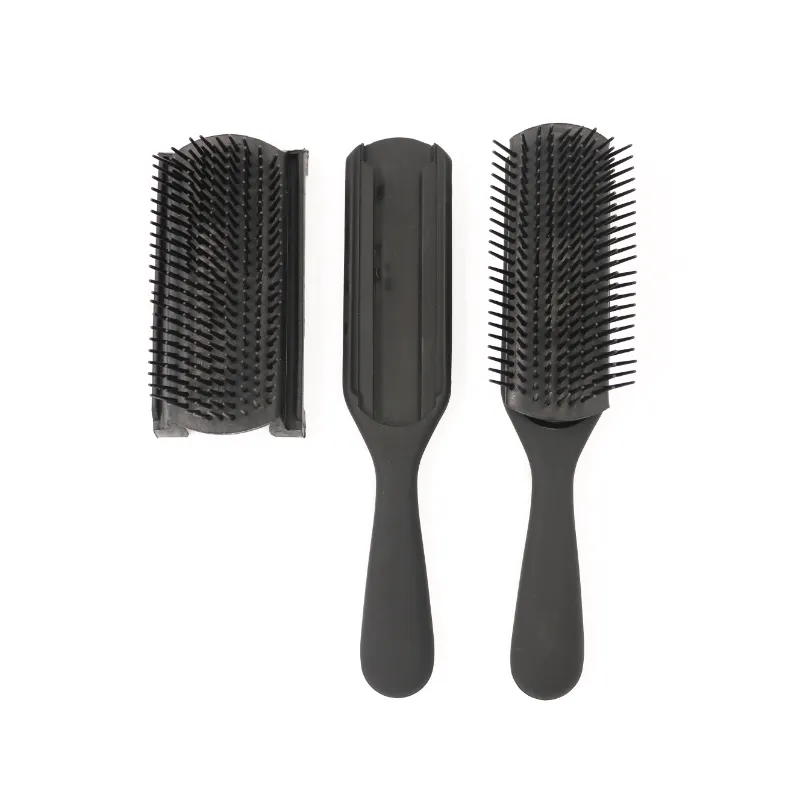 Versatile 9-Row Detachable Detangling Hair Brush