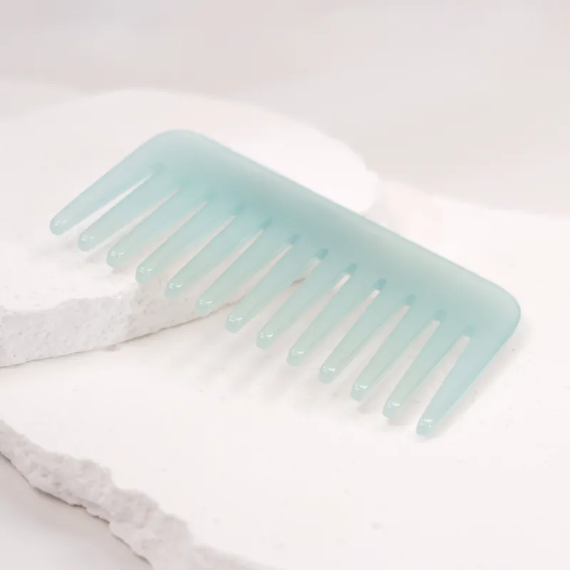 Acetate Portable Jelly Blue Hair Comb