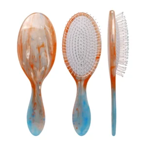Gradient Color Oval Acetate Paddle Hair Brush