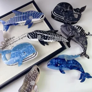 Ocean-Inspired Acetate Hair Claw