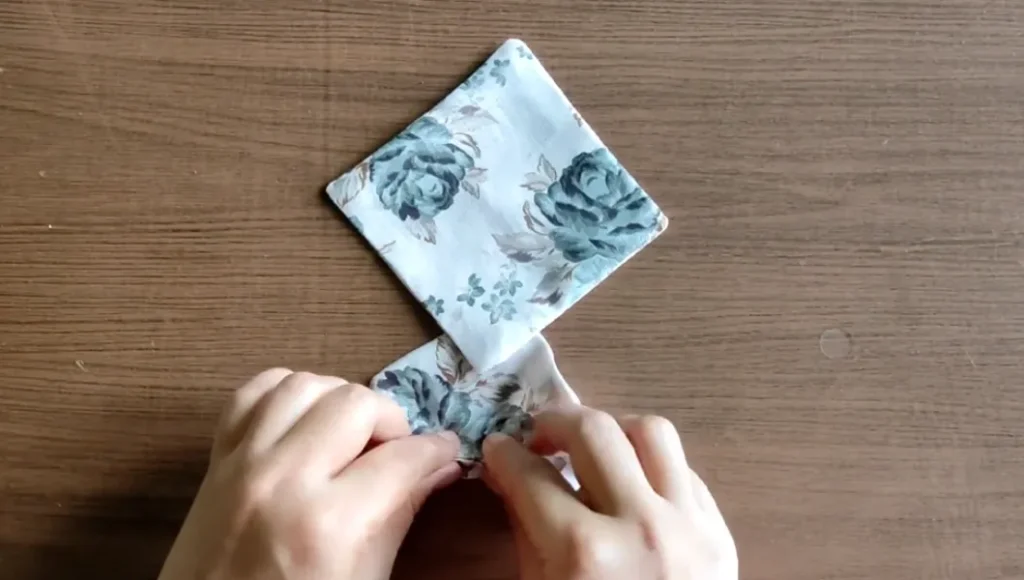 Fold Fabric to Form Butterfly Shape 1