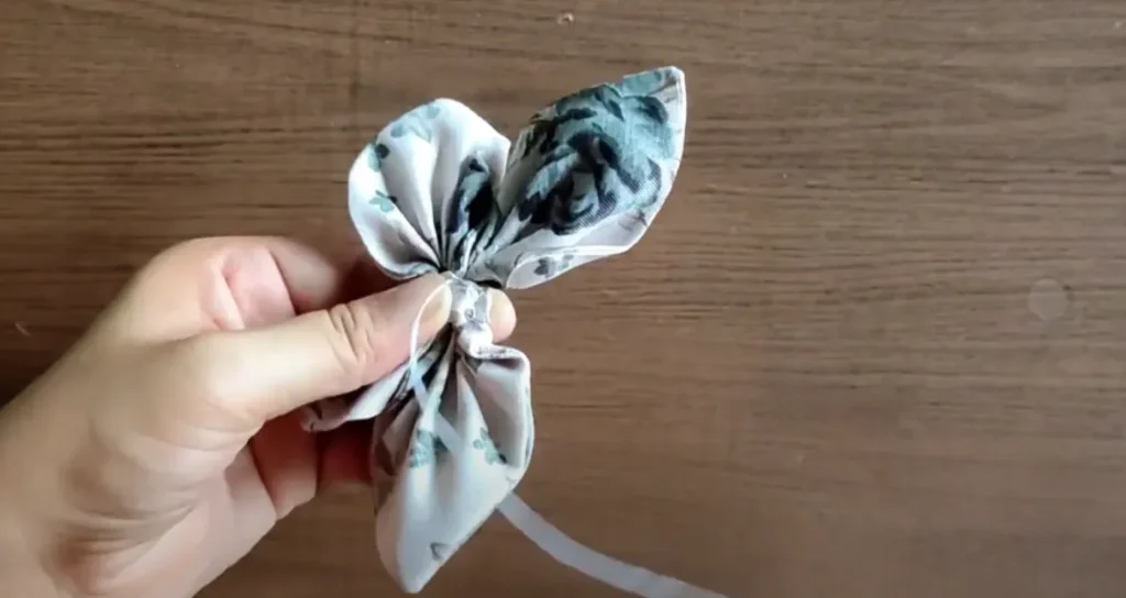 Fold Fabric to Form Butterfly Shape 4