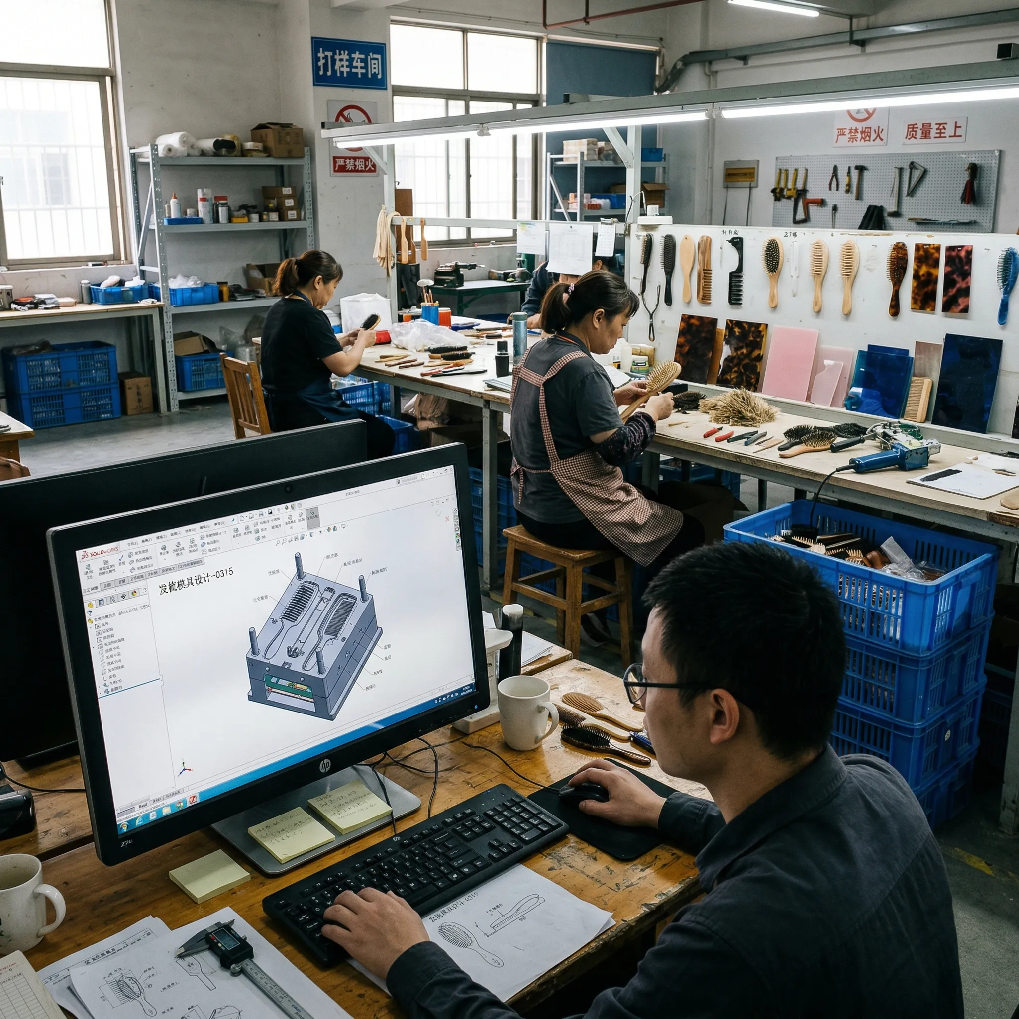 Hair Brush Sample Confirmation — OEM Pre-Production Approval