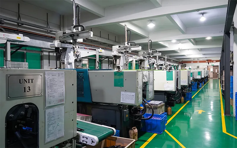 Injection molding production line