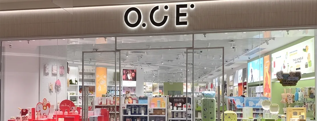 OCE retail store featuring JunYi Beauty hair accessories