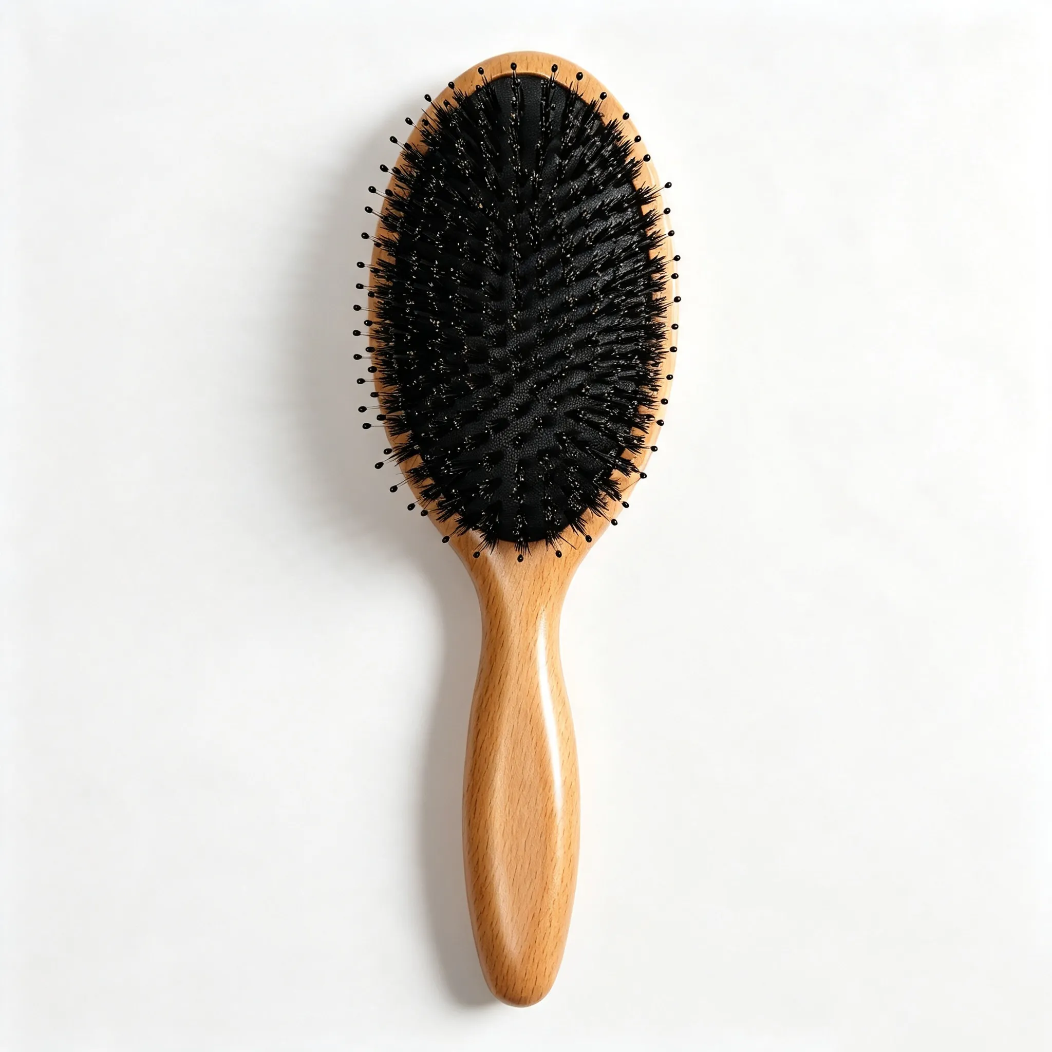 Boar Bristle & Nylon Beech Wood Cushion Hair Brush